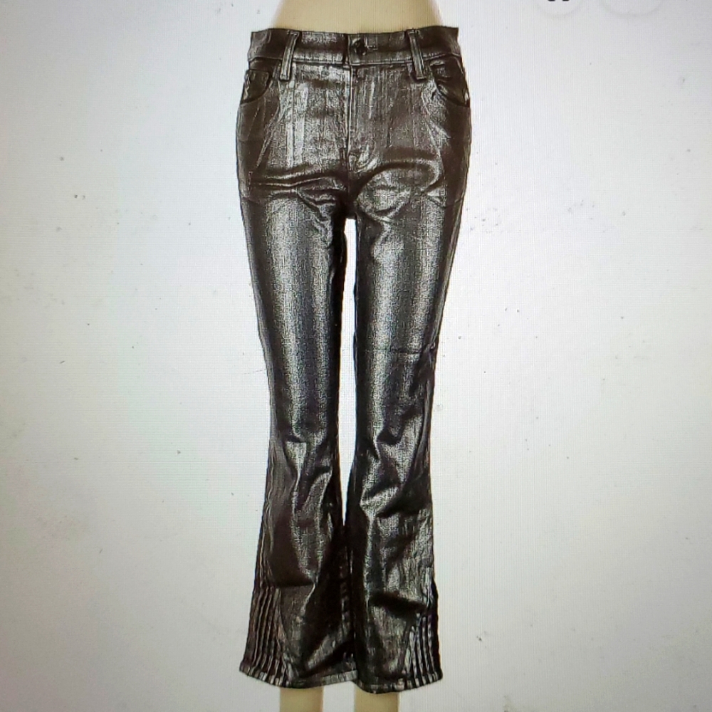 J Brand Cropped Metallic Jeans Size 29 EUC